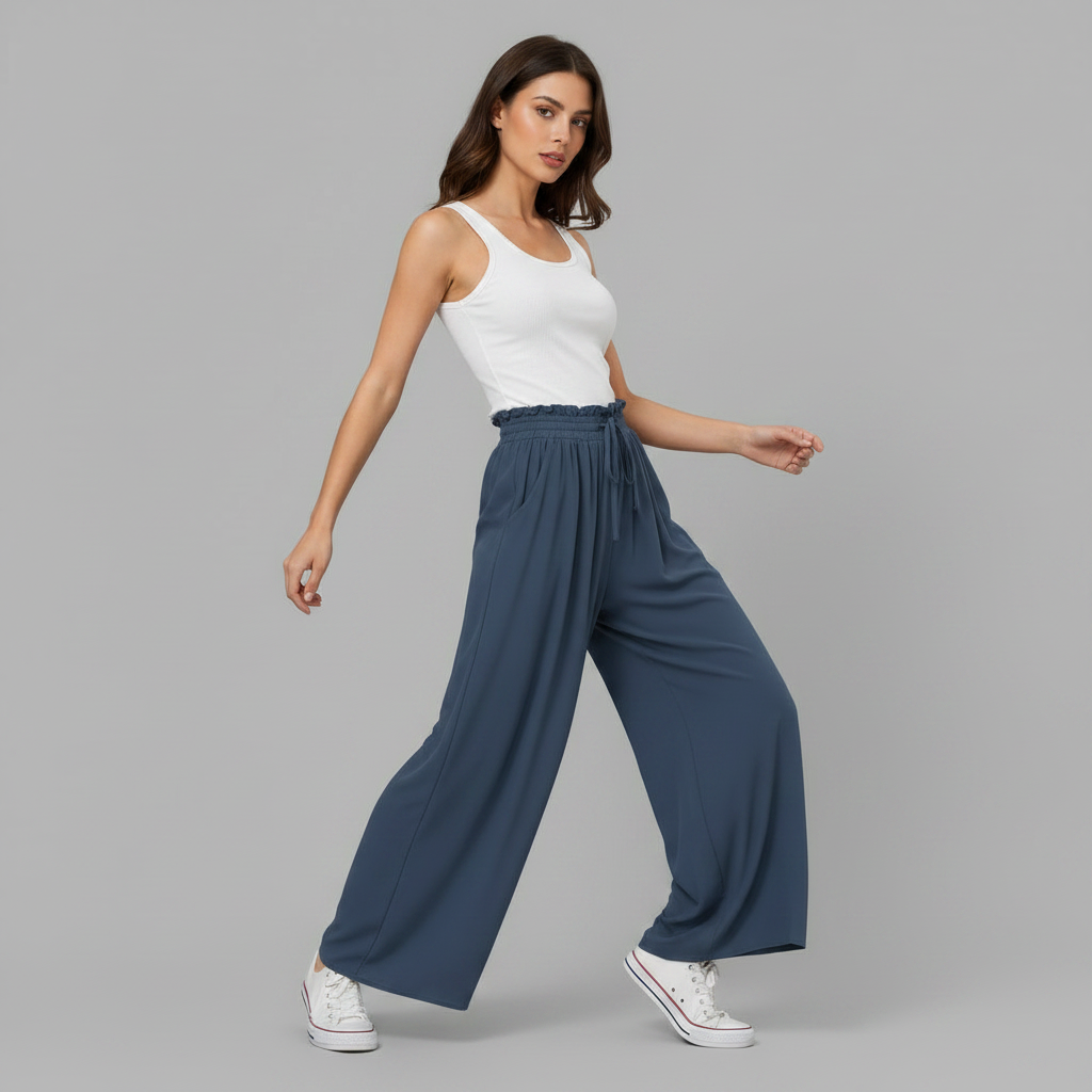 Chic Comfort | Women's Trousers Lightweight Casual Fit