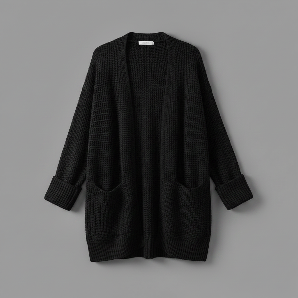 Elegant Black Women's Cardigan | Versatile Wardrobe Essential
