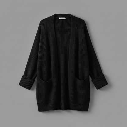 Elegant Black Women's Cardigan | Versatile Wardrobe Essential