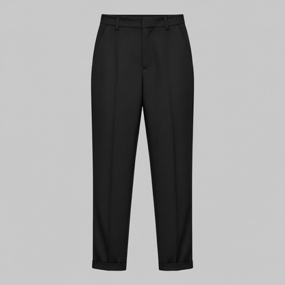 High Waist Women's Trousers | Elegant Black Pants