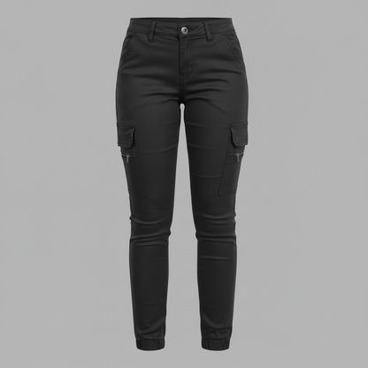 Modern Black Cargo Pants for Women | Trendy Urban Style
