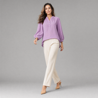 Silk Patchwork Women's Blouse | Stylish Summer Top