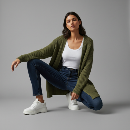 Elegant Black Women's Cardigan | Versatile Wardrobe Essential