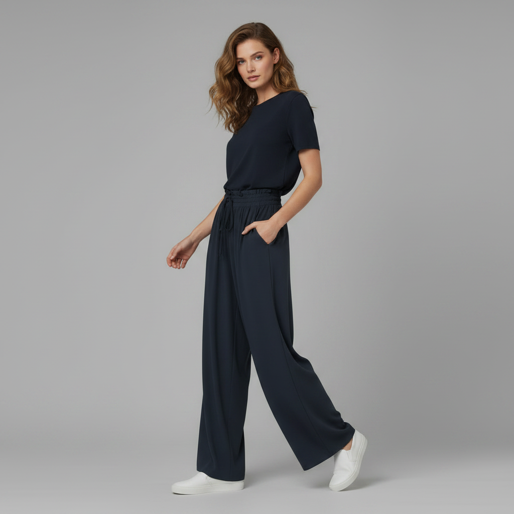 Chic Comfort | Women's Trousers Lightweight Casual Fit
