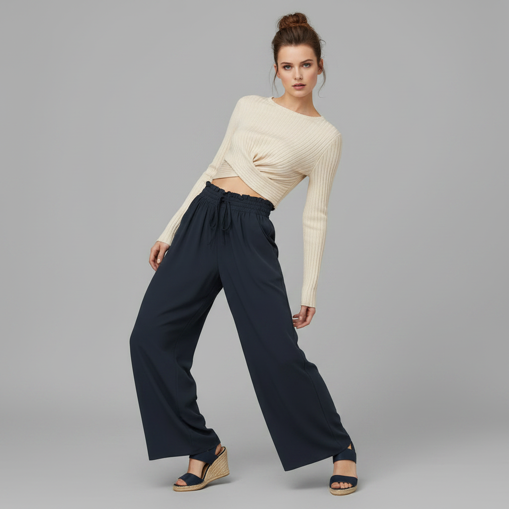 Chic Comfort | Women's Trousers Lightweight Casual Fit
