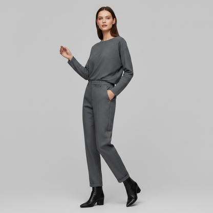 High Waist Women's Trousers | Elegant Black Pants
